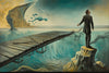 SURREAL VIEW OF A RIVER ASCEND WALL ART