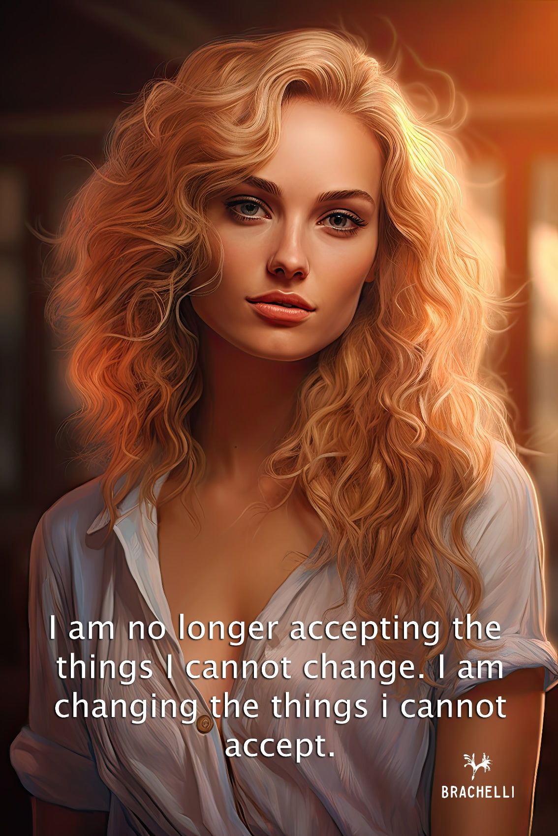I am no longer accepting the things I cannot change