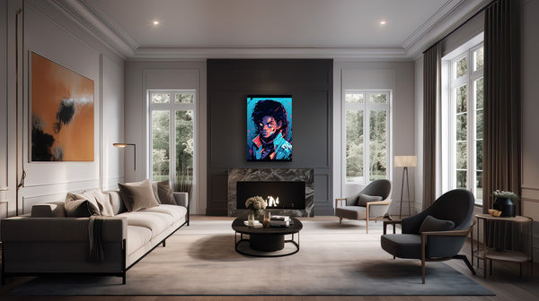Stoere Vibe: Michael Jackson's Iconische Pop-Art Energie