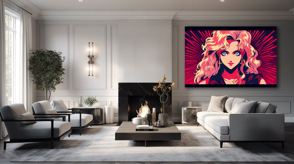 Iconische Blik: Madonna in Pop-Art Pracht