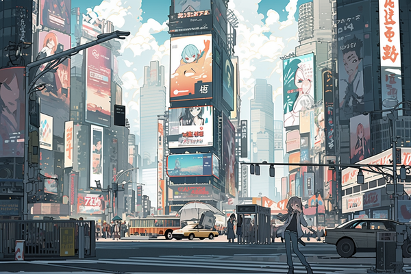 Urban Buzz: Times Square in Pop-Art Vibraties
