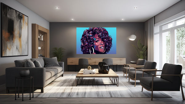 Radiant Soul: Whitney's Pop-Art Portrait