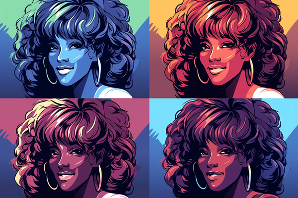 Icônes quadruples : la splendeur des couleurs de Whitney