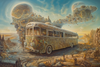 Oude Bus door Woestijnwereld