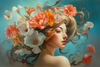 Sommerblumen-Opulenz: Das tanzende Blumenmädchen