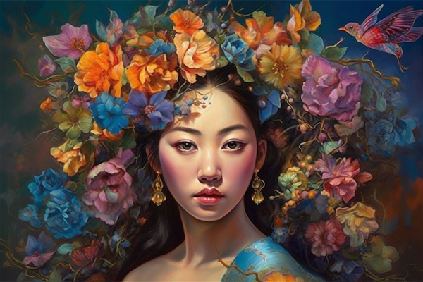 Harmonie Enchantée - Splendeur des Fleurs Asiatiques