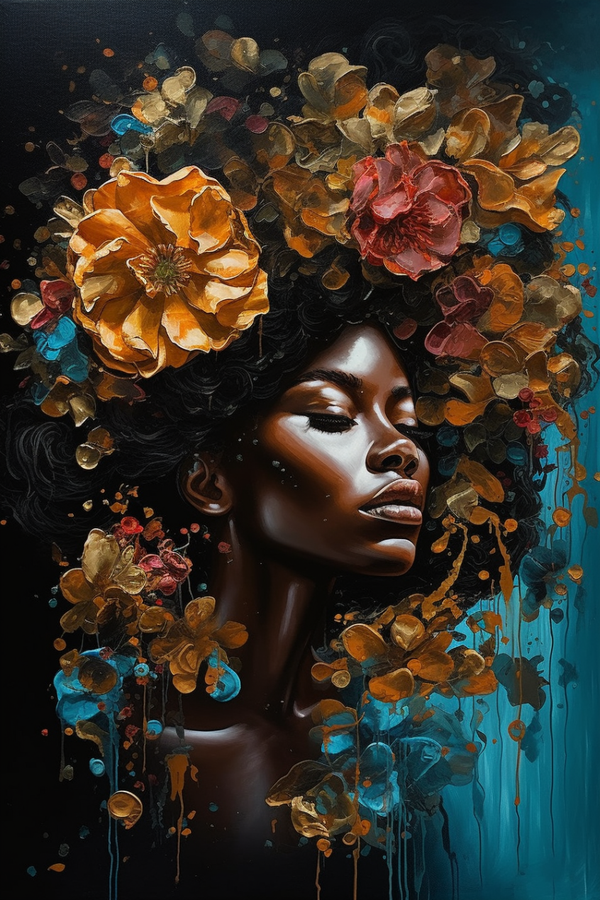 Goldene Dose – Bezauberndes Blumenportrait