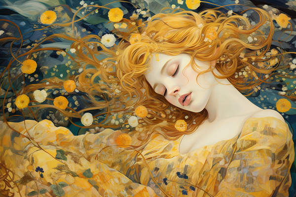 Goldene Träume in voller Blüte