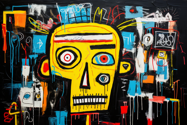 Urbane Vuurvlam - Een Basquiat Geïnspireerde Uitspatting
