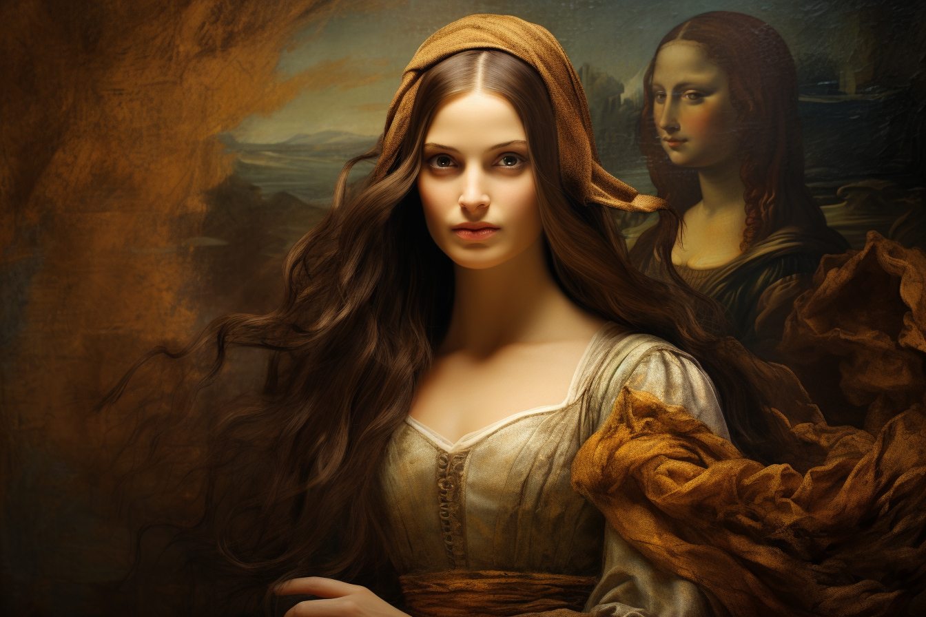 Ewige Elegie: Anmutiges Porträt mit Mona Lisa