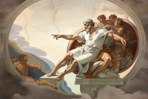 Himmlische Harmonie: Eine Hommage an Michelangelo