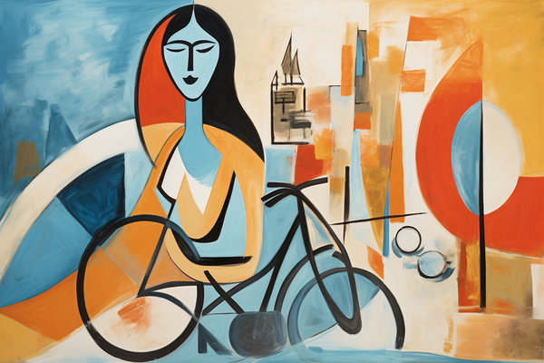 Un vélo à travers le temps : le charme du village de Picasso