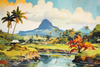 Tahitiaanse Sereniteit: Een Postimpressionistisch Avontuur in Kunst