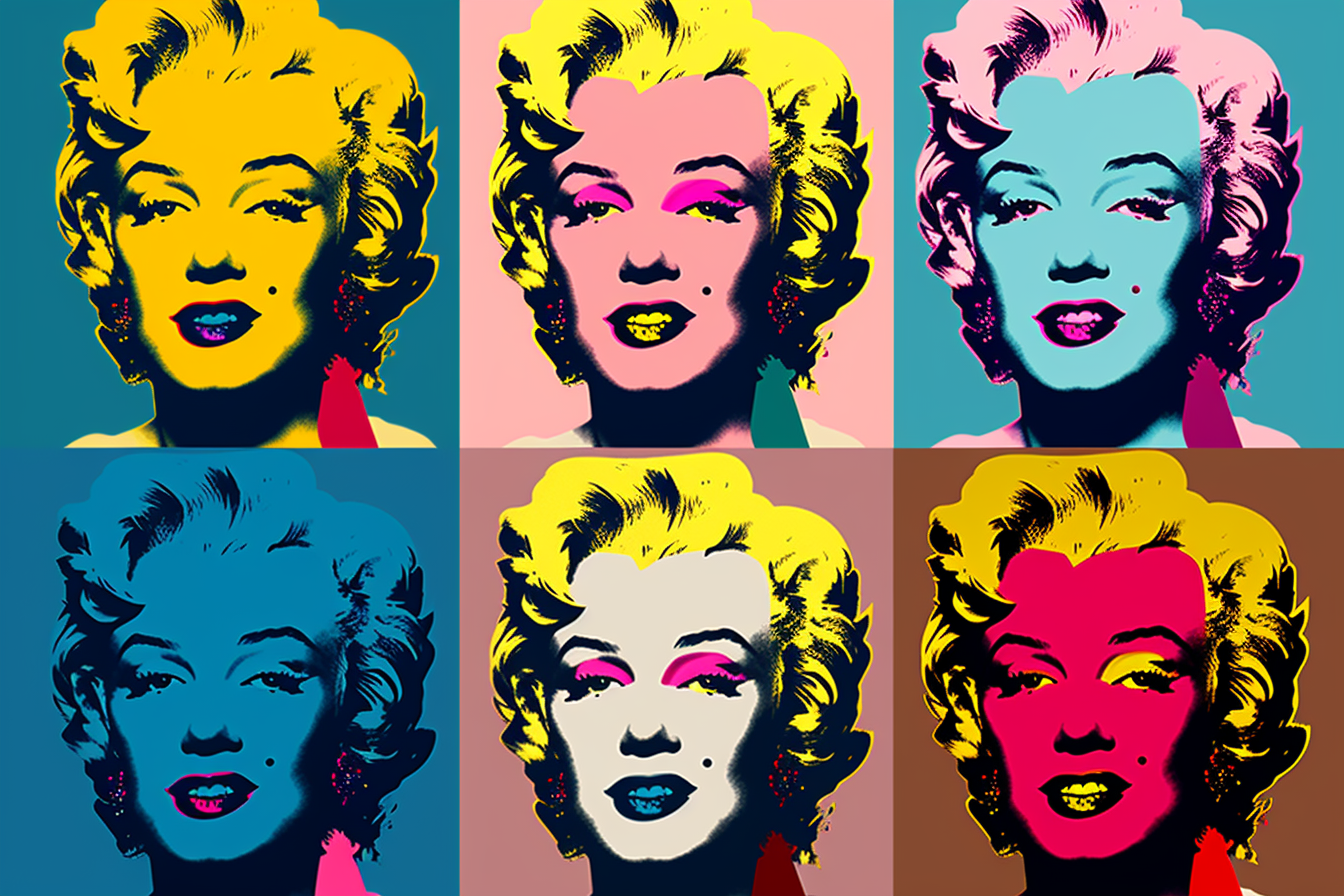 Monroe dans Sixfold - Un hommage pop-art à une icône