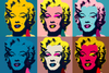 Monroe in Zesvoud - Een Pop-Art Saluut aan een Icoon