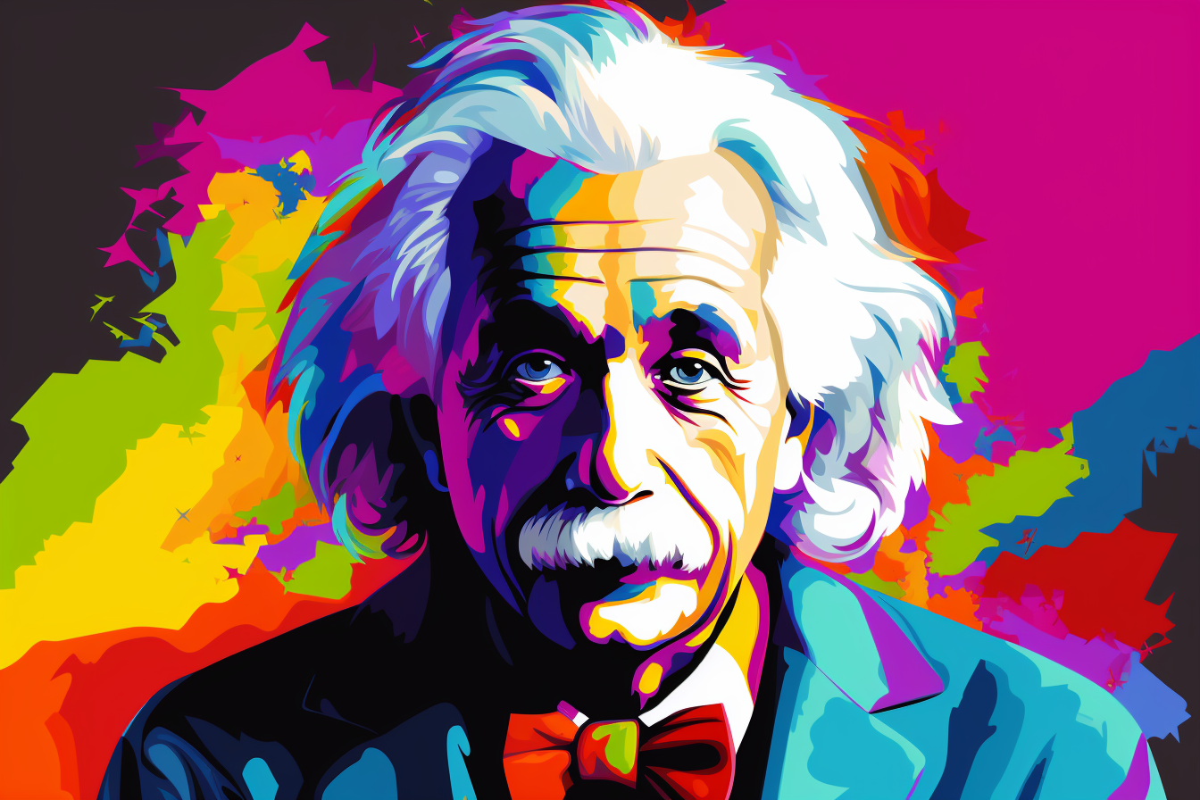 Kleurenspectrum van Genialiteit: Einstein door de Ogen van Brachelli