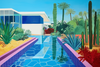 Südspanischer Sommer: Kristallklares Schwimmbad und elegante Gartenarchitektur