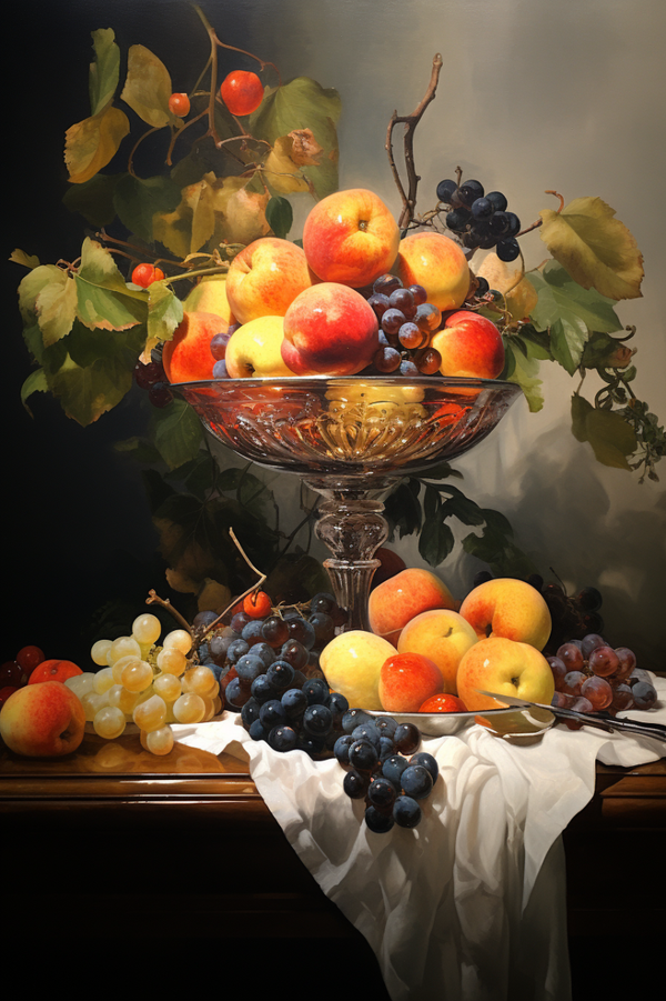 De Rijkdom van de Oogst: Fruit op Doek