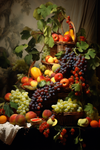L'opulence vibrante : un banquet de fruits en couches magistrales