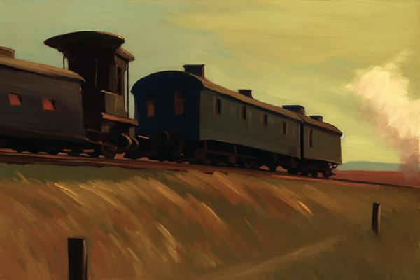La locomotive à vapeur dorée : un écho du passé